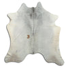 Grey cowhide rug XL