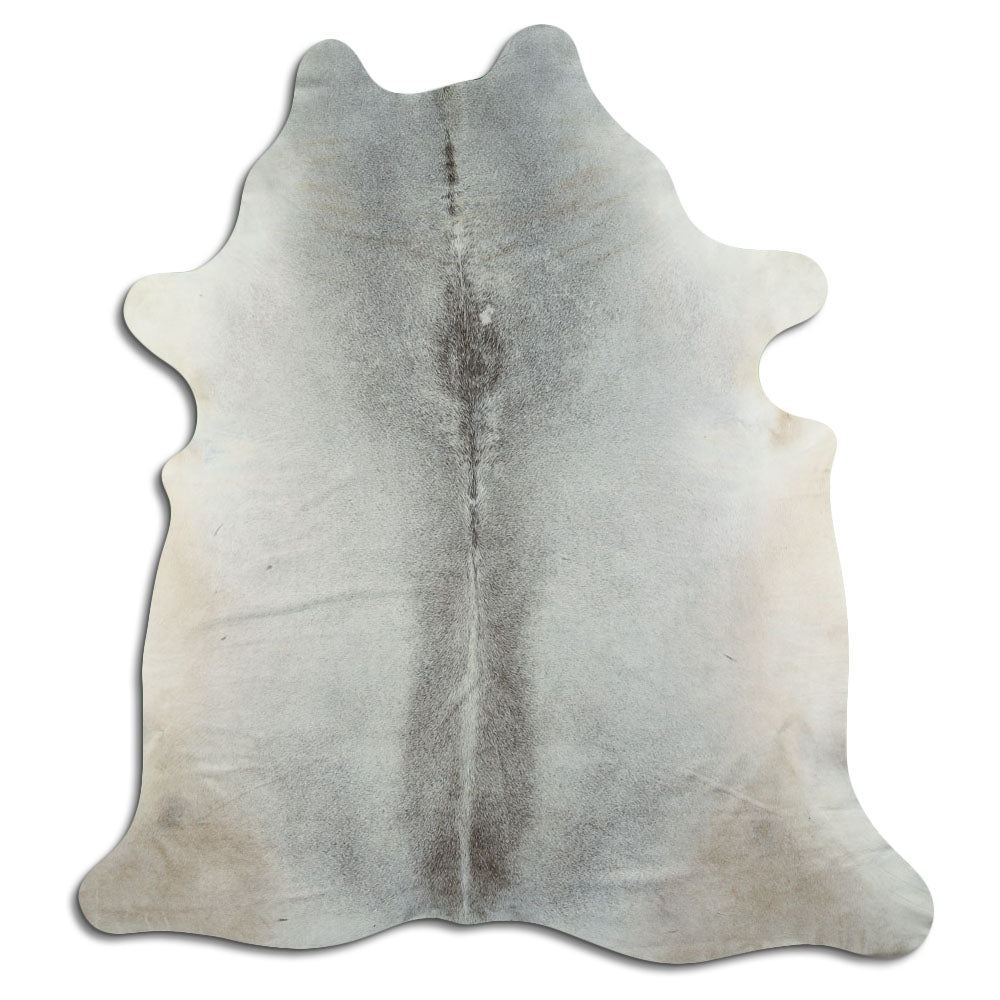 Grey cowhide rug XXL