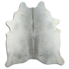 Grey cowhide rug XL