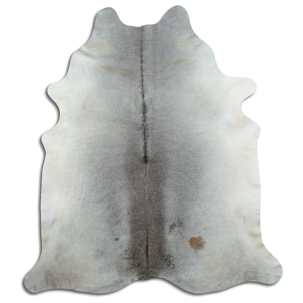 Grey cowhide rug XXL