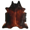 Brown cowhide rug L