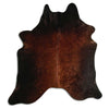 Brown cowhide rug L