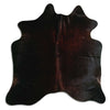 Brown cowhide rug M
