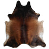 Brown cowhide rug XXL