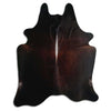 Brown cowhide rug XXL