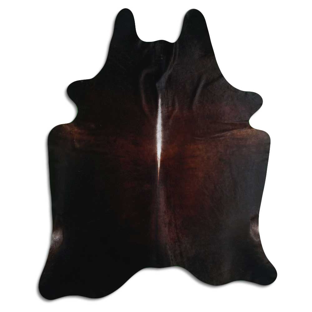 Brown cowhide rug XXL