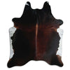 Brown cowhide rug XXL