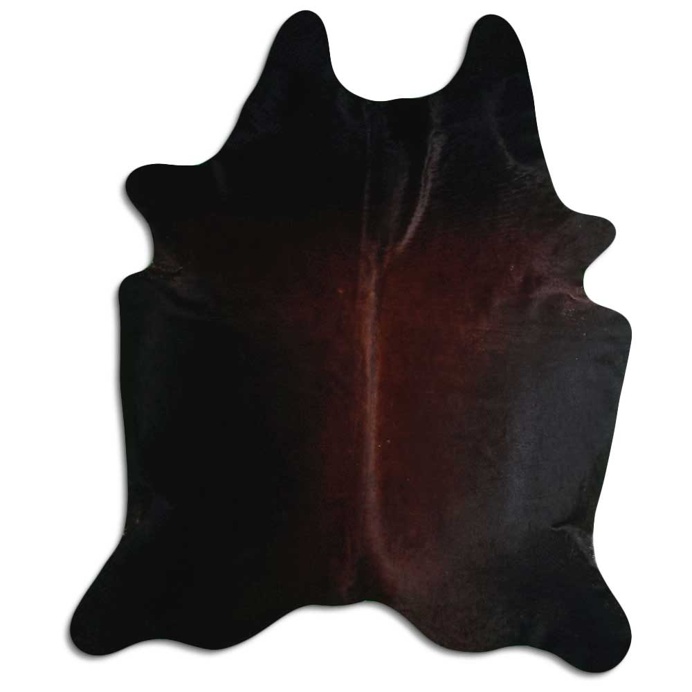 Brown cowhide rug XXL