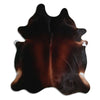 Brown cowhide rug XXL