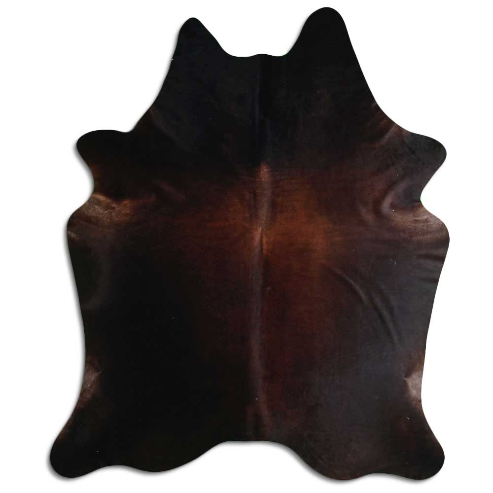 Brown cowhide rug XXL