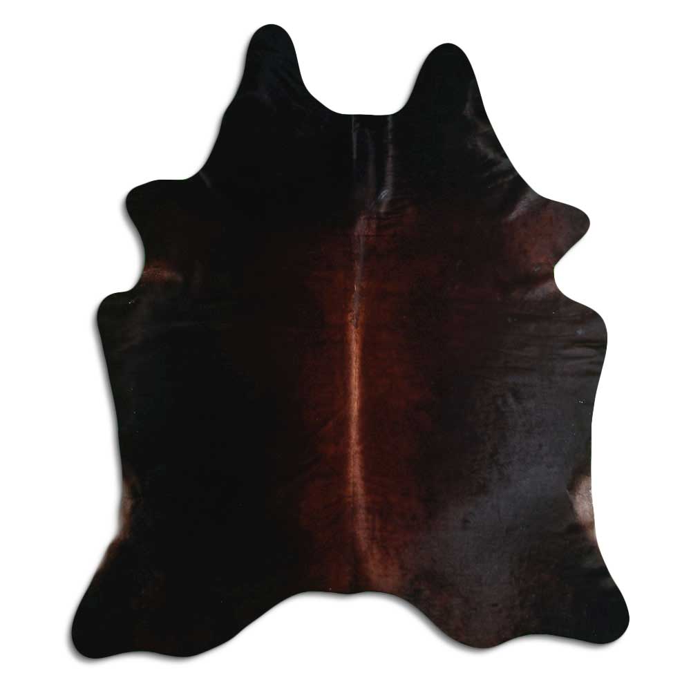 Brown cowhide rug XL