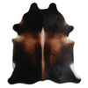 Brown cowhide rug XL
