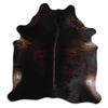 Brown cowhide rug L