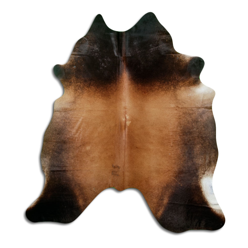 Brown cowhide rug XL