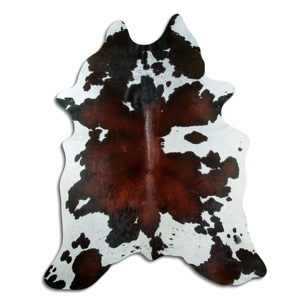 Trojfarebný koberec z kravskej kože XL