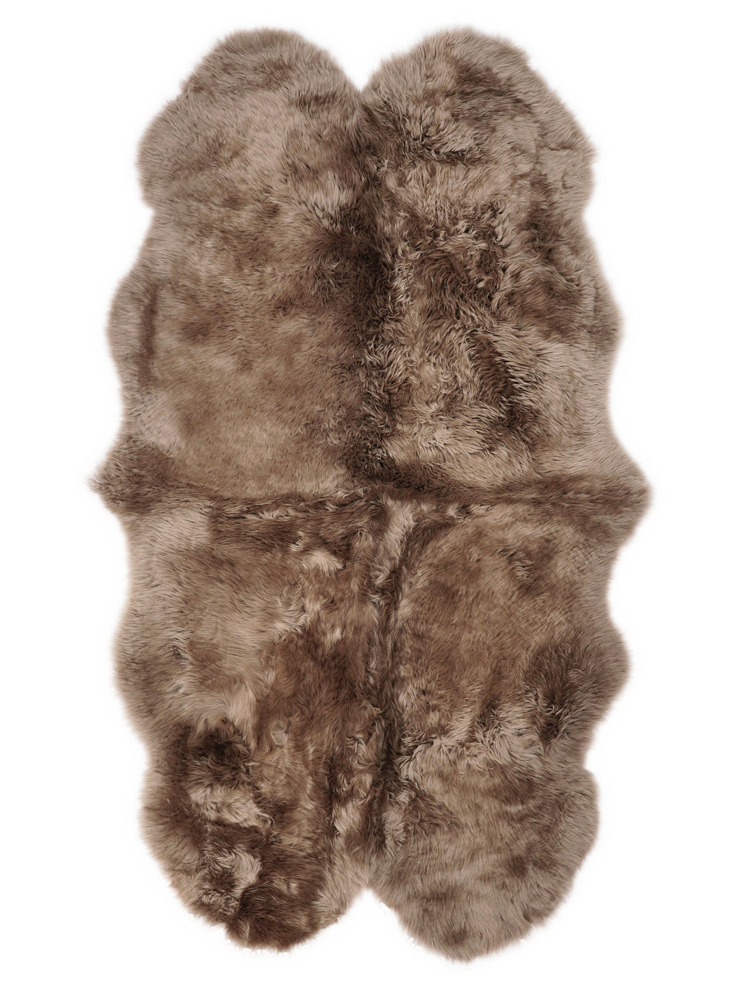 Quad New Zealand sheepskin rug 180 × 100 cm – Mokka