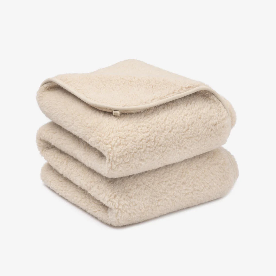 Merino wool blanket "Nut" | two-layer