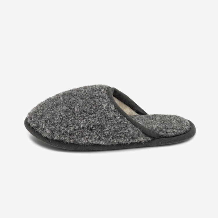 Merino wool slippers Granite