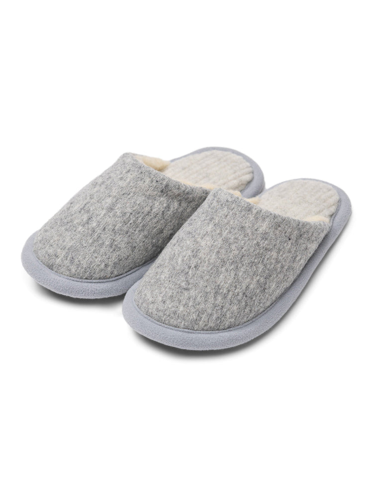 Merino wool slippers Marble